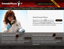 Tablet Screenshot of forensicpieces.com